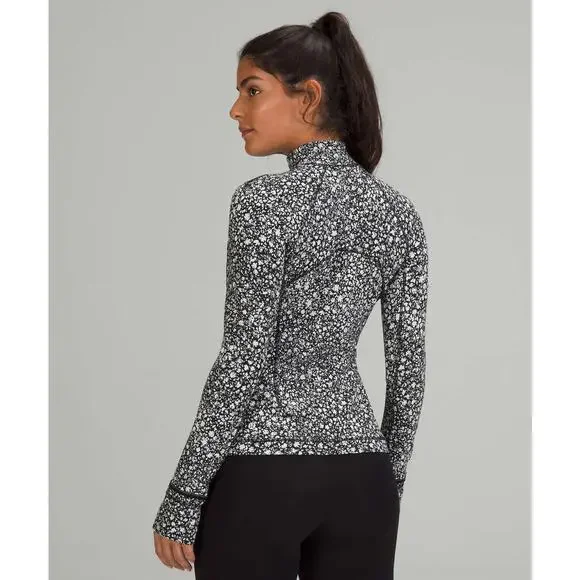 LULULEMON Women's Its Rulu Run Half-Zip Size 2 In Venture Floral Alpine White - Picture 6 of 12